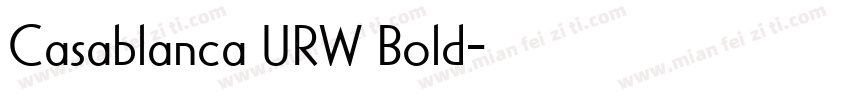 Casablanca URW Bold字体转换